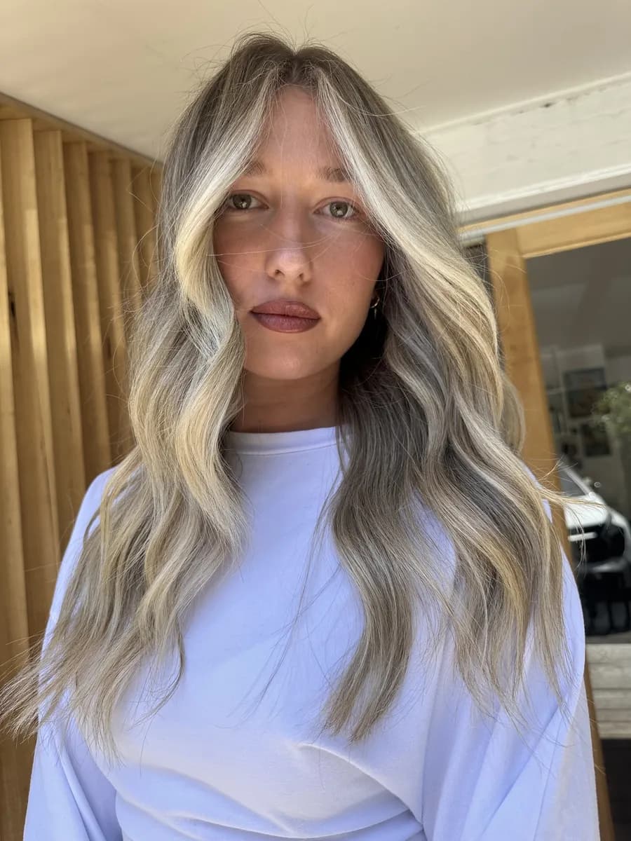 Blonde money piece transformation