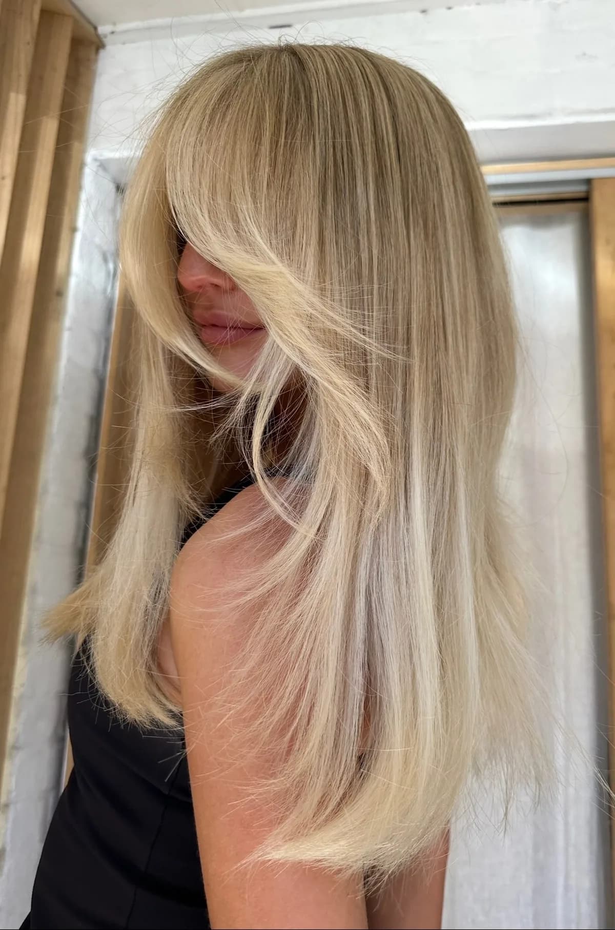 Long blonde balayage by By Willow, Mornington